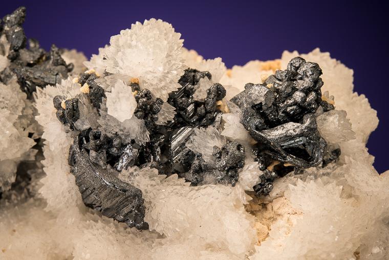 ACANTHITE on CALCITE
